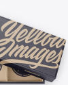 Opened Kraft Paper Box Mockup