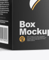 Glossy Bottle with Box Mockup