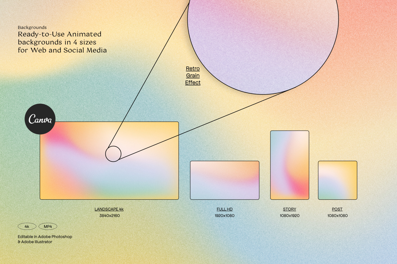 IRID - Animated Gradients Backgrounds