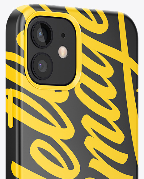 IPhone 12 Case Mockup - Half Side View
