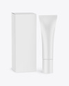 Matte Cosmetic Tube w/ Box Mockup