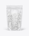 Clear Plastic Pouch w/ Pills Mockup