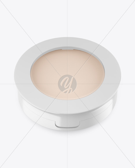 Glossy Compact Powder Mockup