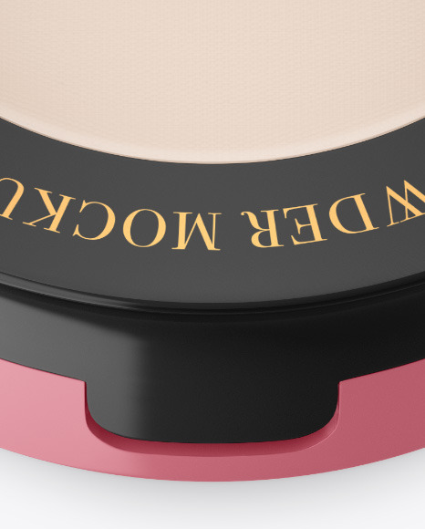 Glossy Compact Powder Mockup