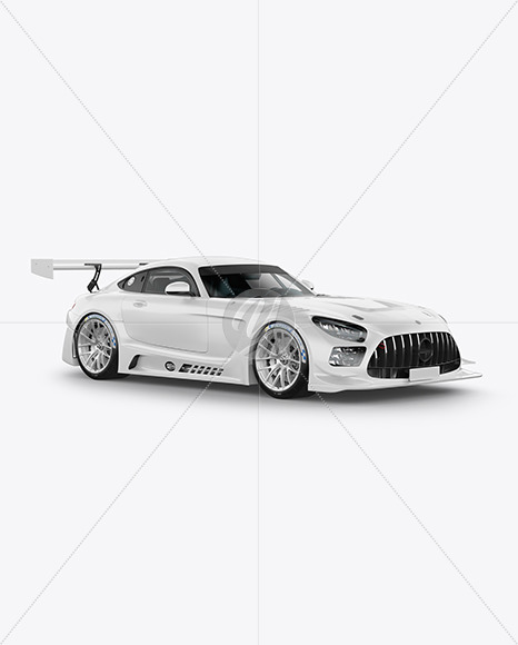 Sport Car Mockup - Half Side View