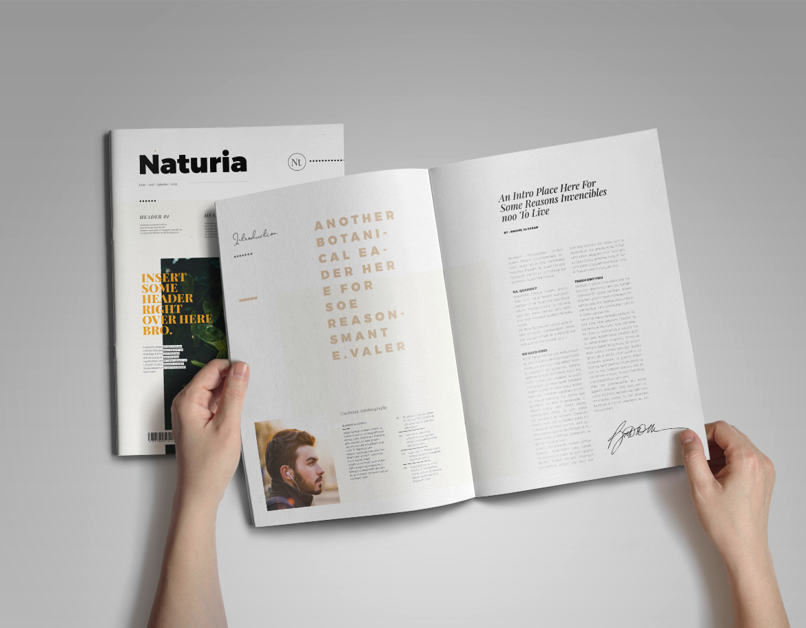 Naturia | Magazine template Naturia | Magazine template