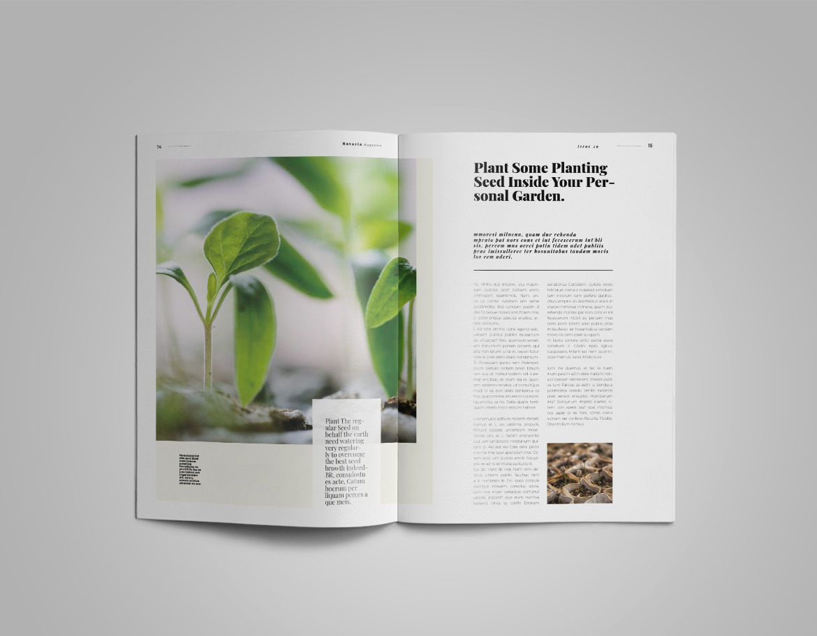 Naturia | Magazine template Naturia | Magazine template