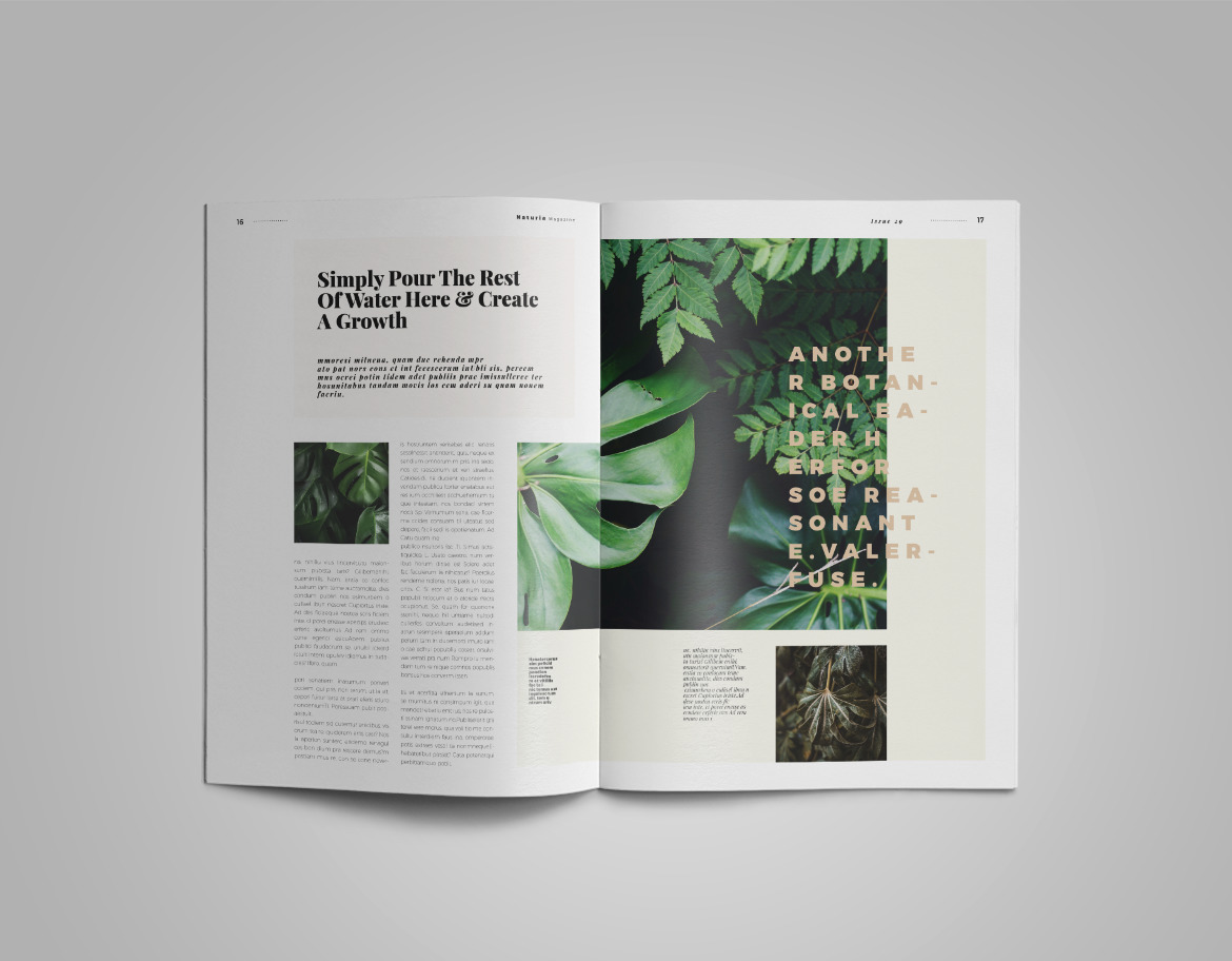 Naturia | Magazine template Naturia | Magazine template