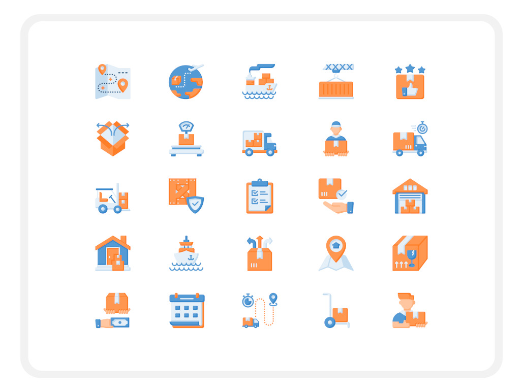 Delivery And Logistic Icon Pack Delivery And Logistic Icon Pack