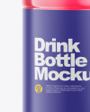 500ml Color Plastic Drink Bottle Mockup