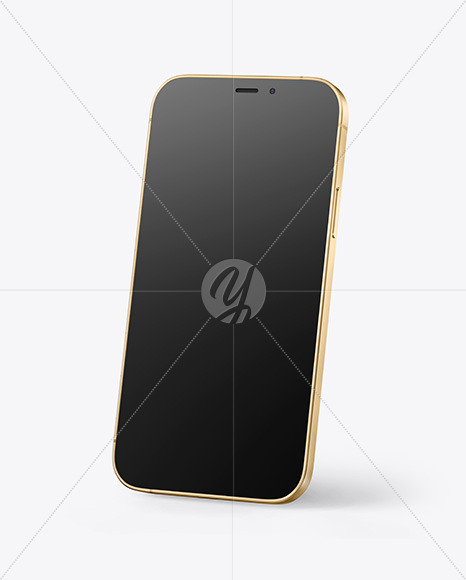 Apple iPhone 12 Pro Max Gold Mockup