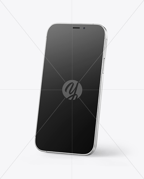 Apple iPhone 12 Pro Max Silver Mockup