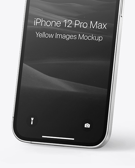 Apple iPhone 12 Pro Max Silver Mockup