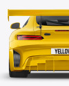 Sport Car Mockup - Back View