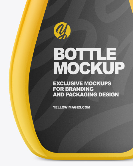 Glossy Plastic Bottle Mockup