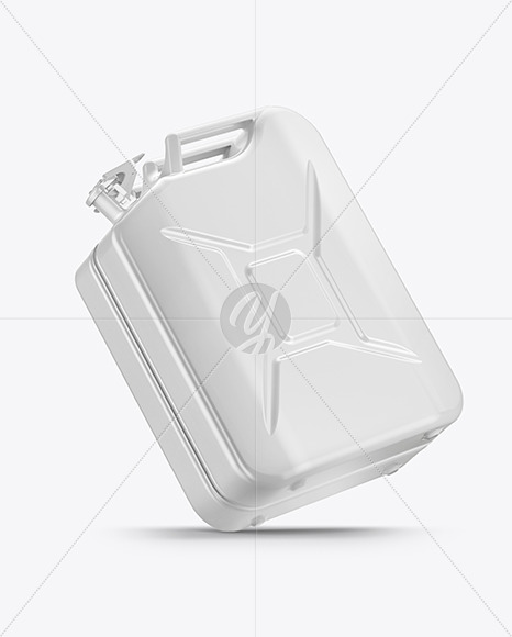 Fuel Jerrycan Mockup - Half Side View