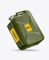 Fuel Jerrycan Mockup - Half Side View