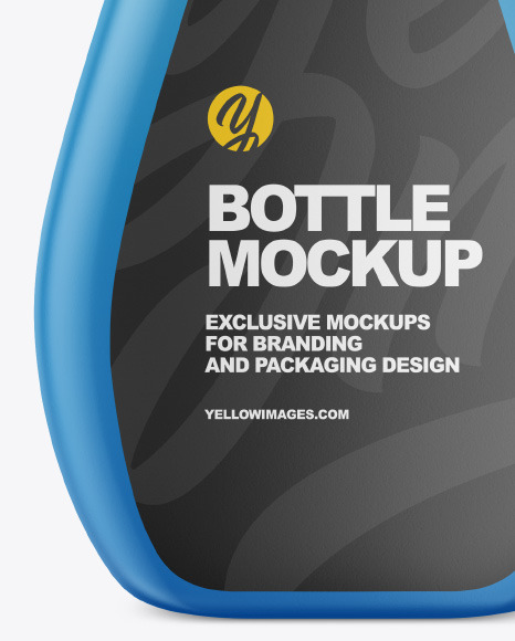 Matte Plastic Bottle Mockup