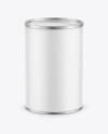 Tin Can w/ Paper Finish Mockup