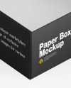 Opened Matte Paper Box Mockup