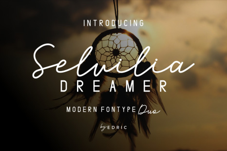 Selvillia Dreamer Font Duo - Font photography