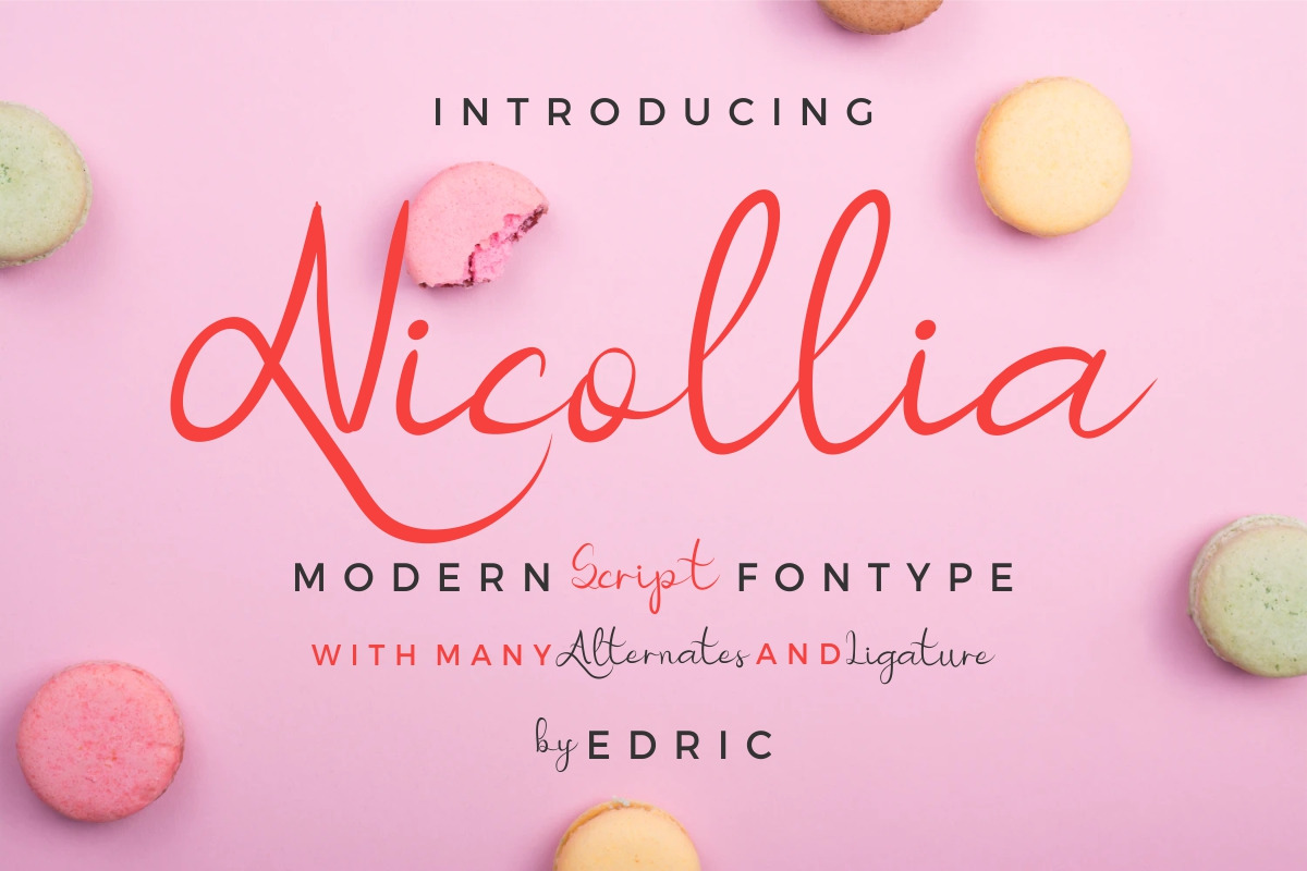 Nicollia Script Font Nicollia Script Font