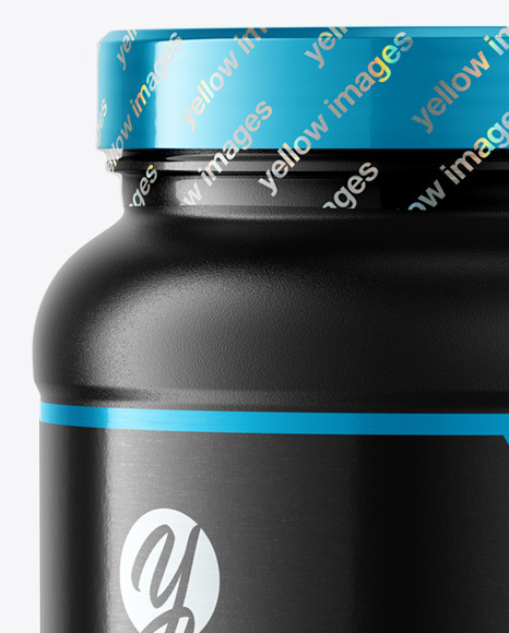 Matte Protein Jar Mockup