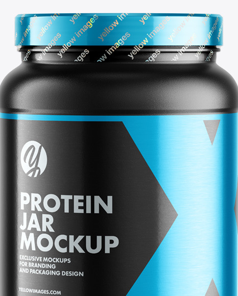 Matte Protein Jar Mockup