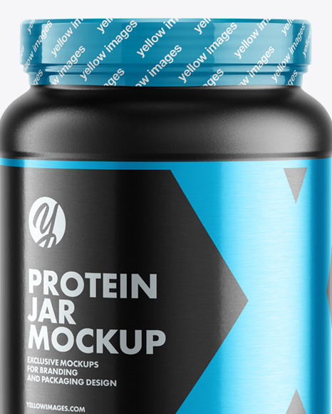 Matte Protein Jar Mockup