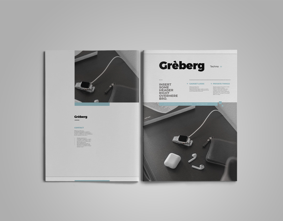 Greberg | Magazine Template Greberg | Magazine Template