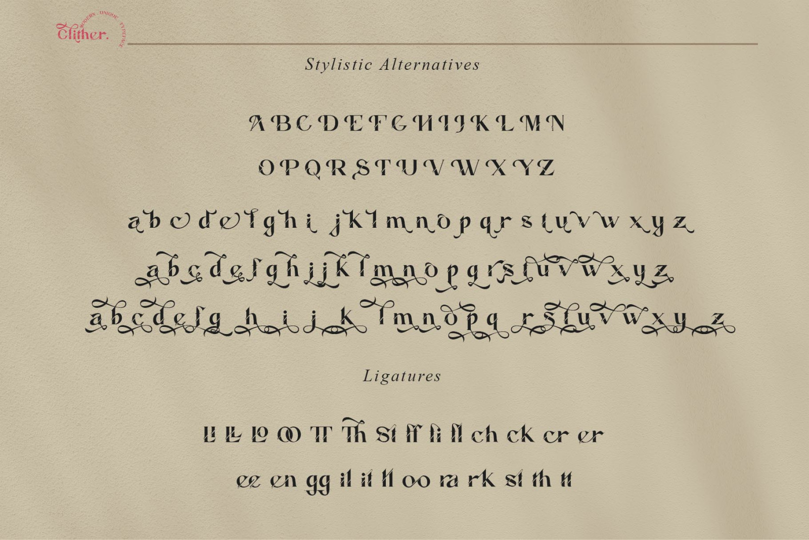 Glither Font Glither Font