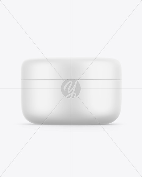 Matte Cosmetic Jar Mockup