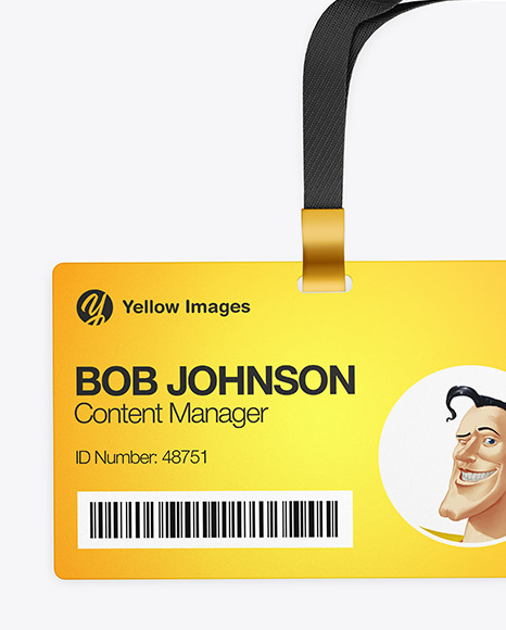 Horizontal ID Card Mockup