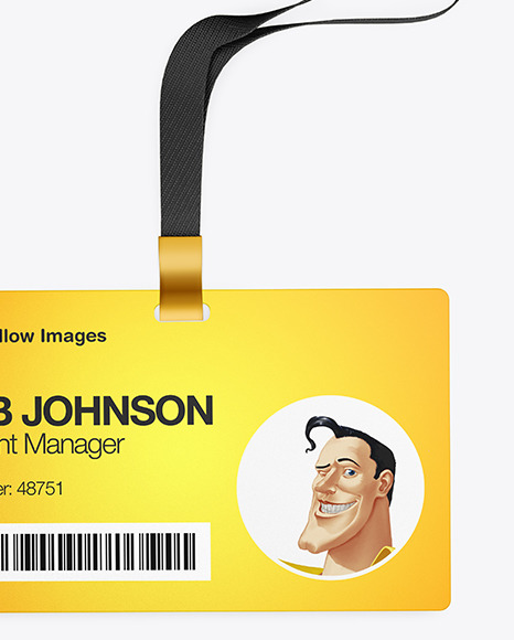 Horizontal ID Card Mockup