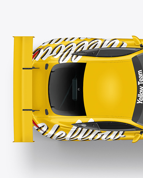 Sport Car Mockup - Top View