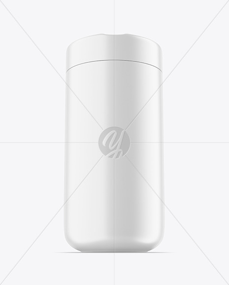 Matte Wet Wipes Jar Mockup