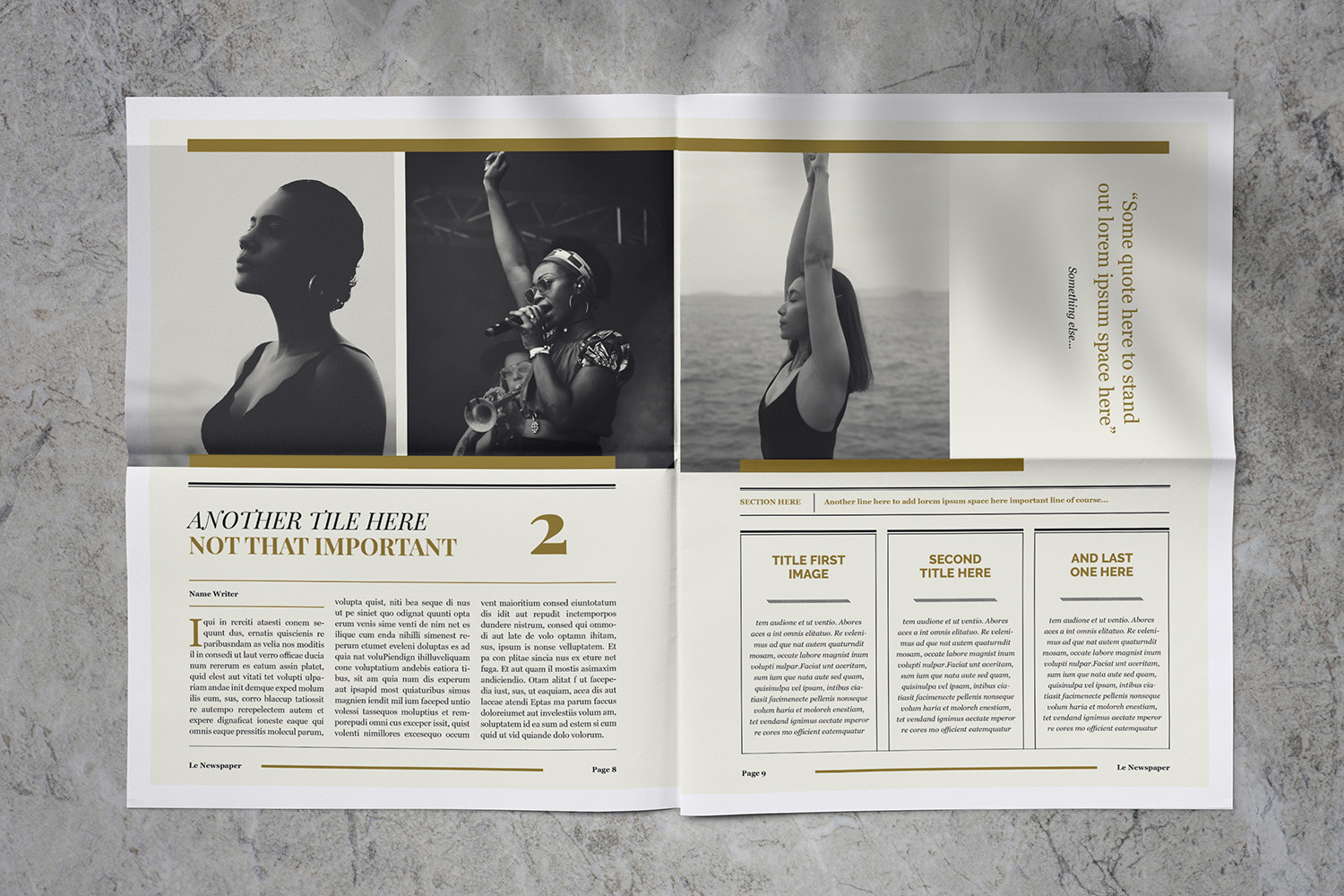 Newspaper Magazine Template Newspaper Magazine Template