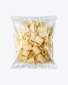 Plastic Bag With Paccheri Pasta Mockup