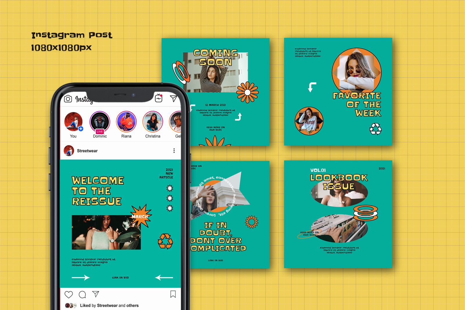 Disquest Retro Instagram Template Disquest Retro Instagram Template