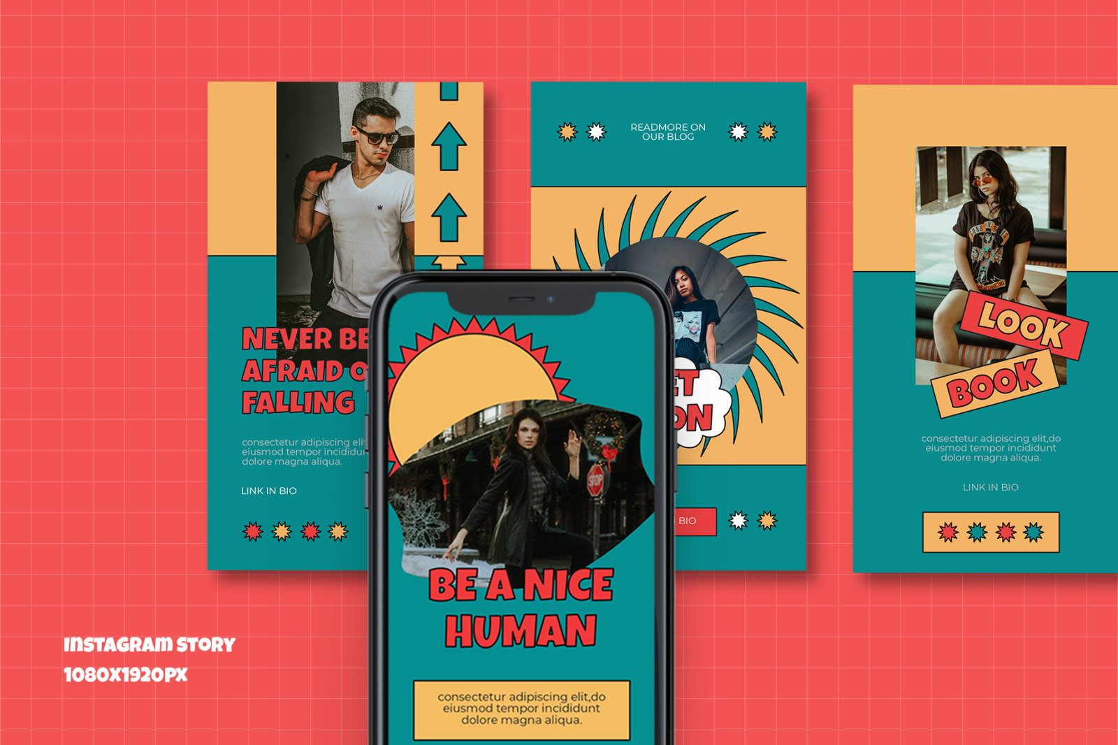 Groovy Retro Instagram Template