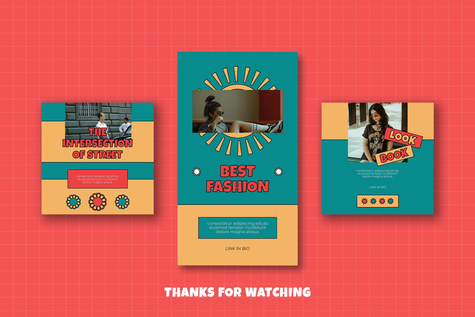 Groovy Retro Instagram Template