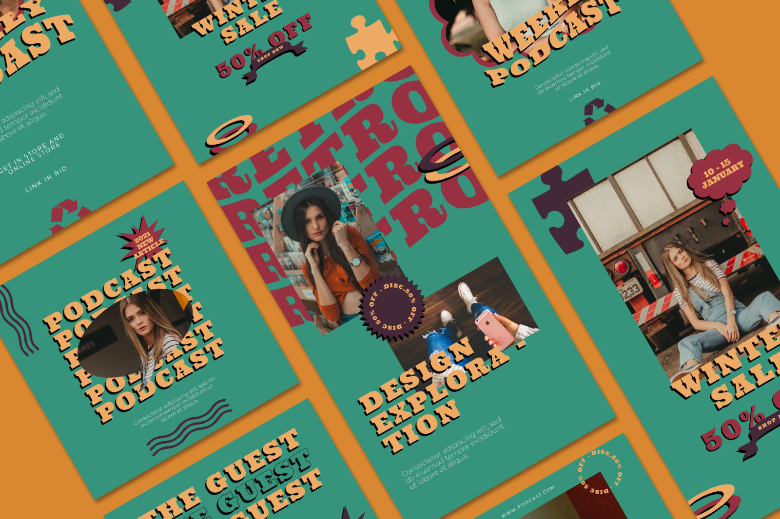 Oldest Retro Instagram Template Oldest Retro Instagram Template