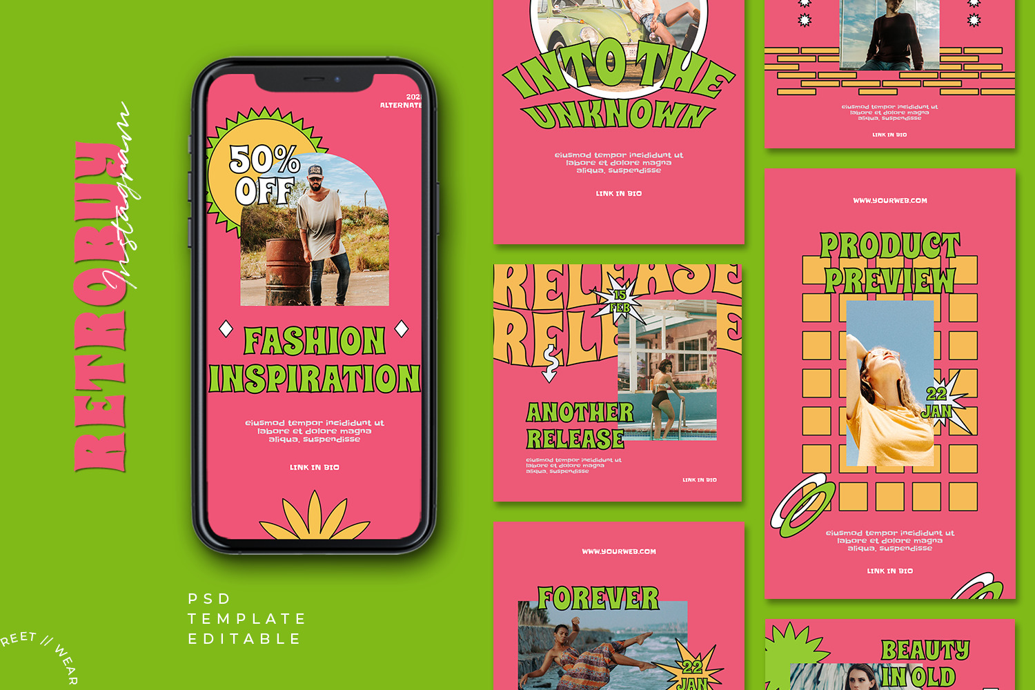 Retrobuy Retro Instagram Template Retrobuy Retro Instagram Template