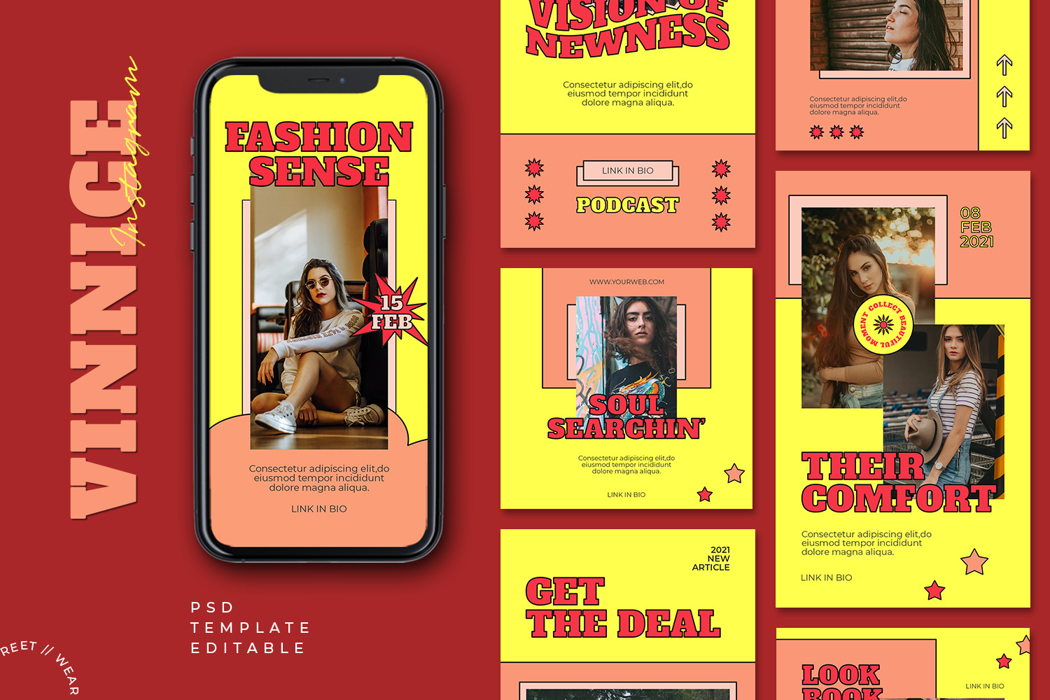 Vinnace Retro Instagram Template