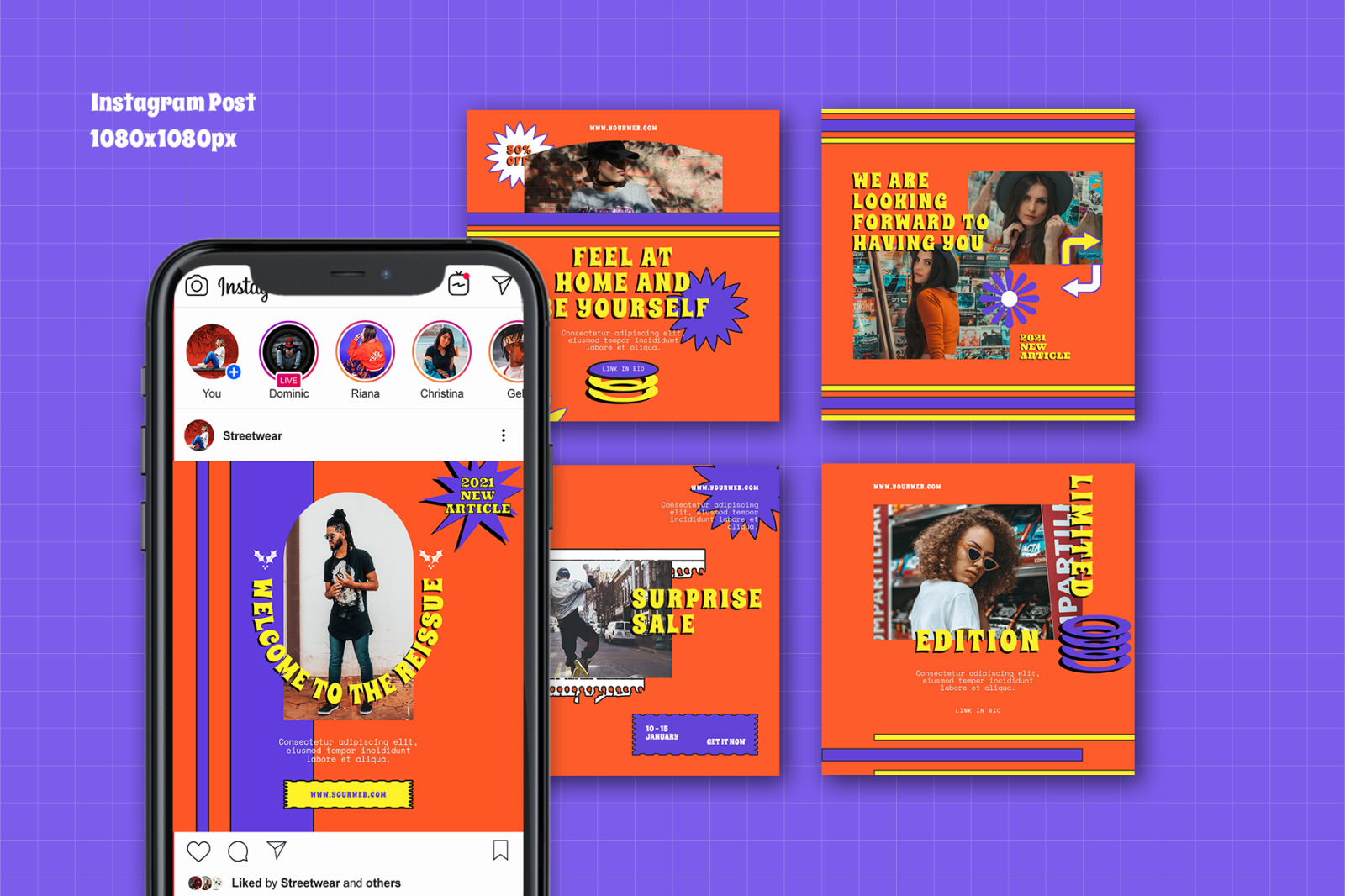 Vintager Retro Instagram Template Vintager Retro Instagram Template