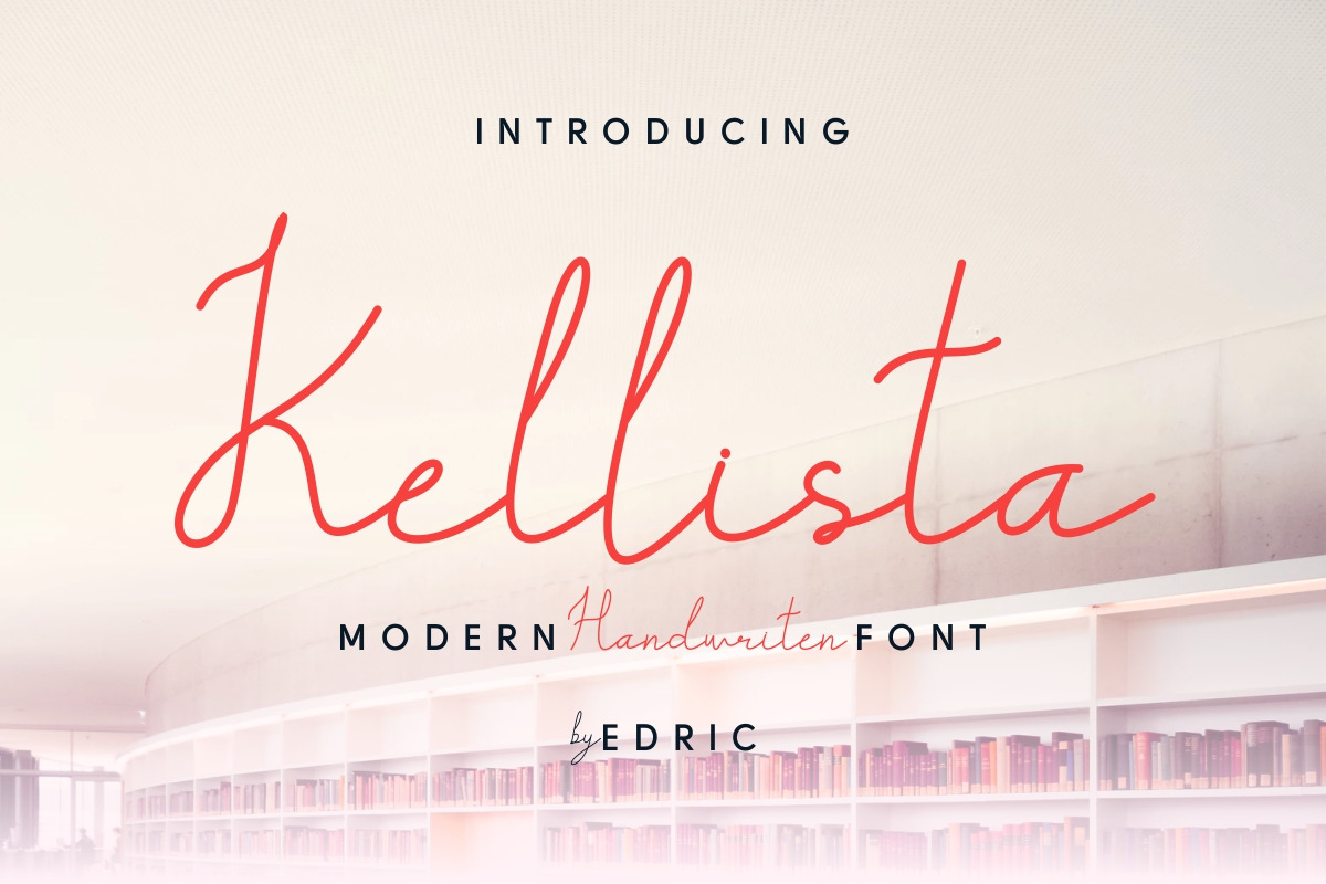 Kellista Handwritting Font Kellista Handwritting Font