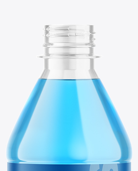 500ml Clear Plastic Drink Bottle Mockup