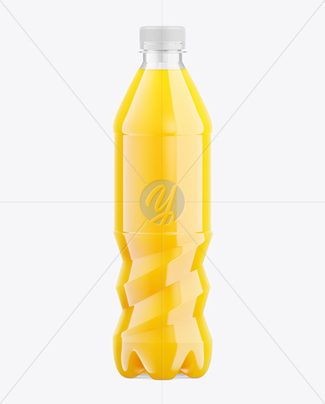 500ml Clear Plastic Drink Bottle Mockup