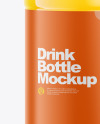 500ml Clear Plastic Drink Bottle Mockup