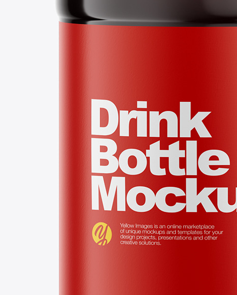 500ml Clear Plastic Drink Bottle Mockup